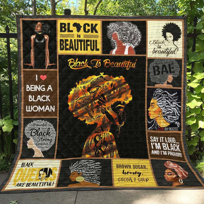 Black Women LI190701A TBG Quilt Blanket