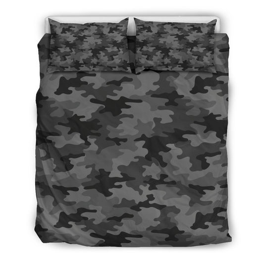 Black And Grey Camouflage CLH2910048B Bedding Sets