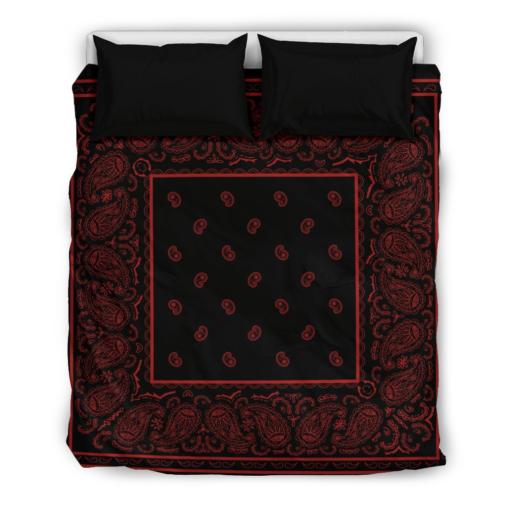 Black And Red Bandana CLM1710047B Bedding Sets