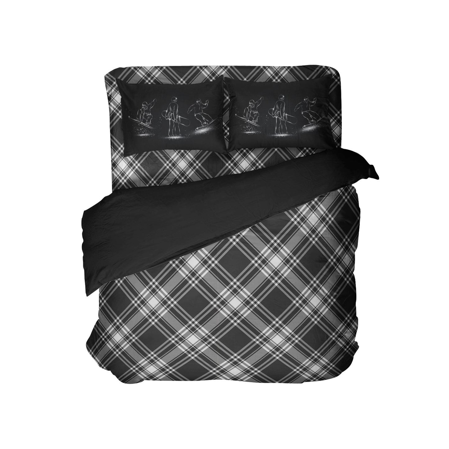 Black And White Plaid CL11100018MDB Bedding Sets