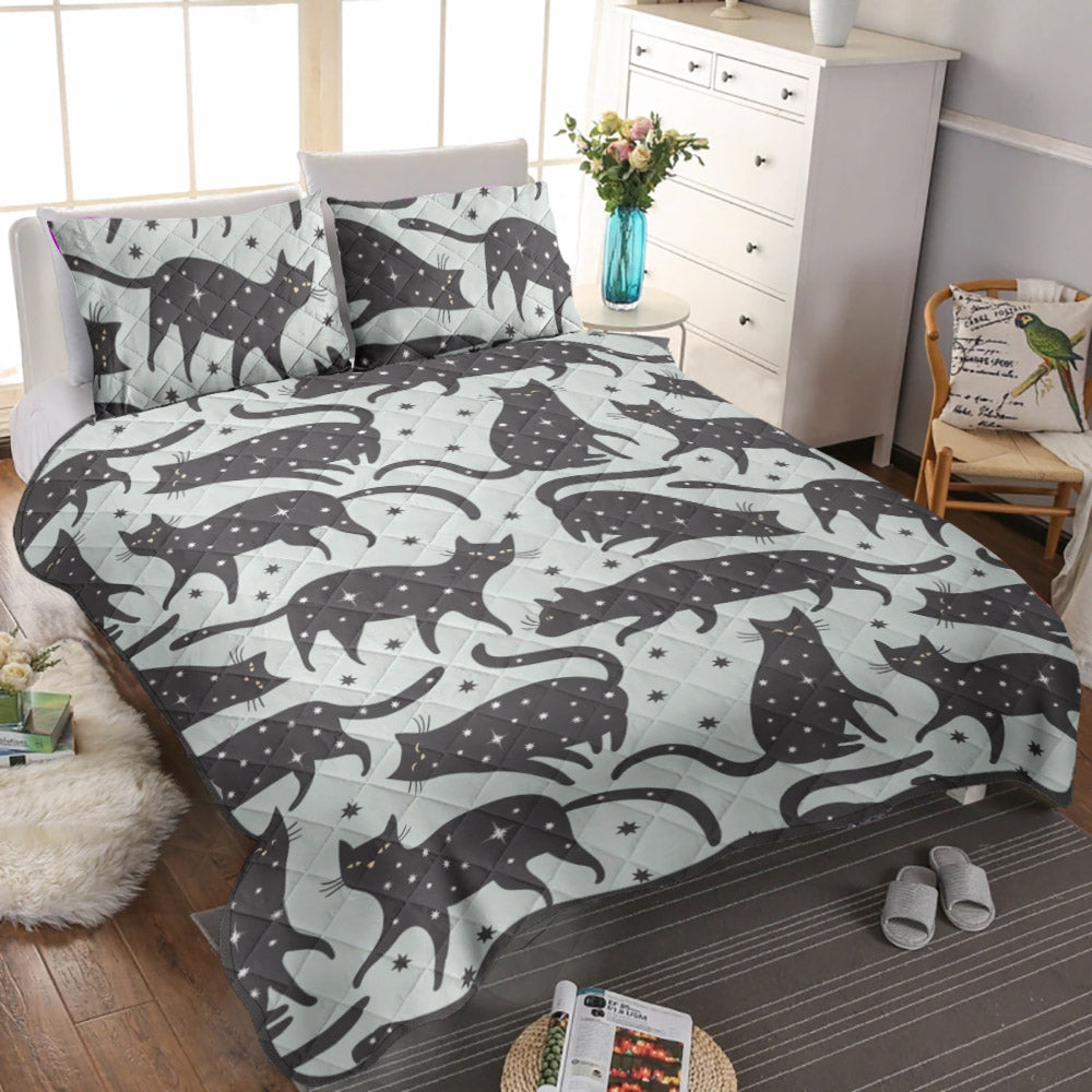 Black Cat CL12100077MDB Quilt Bedding Set