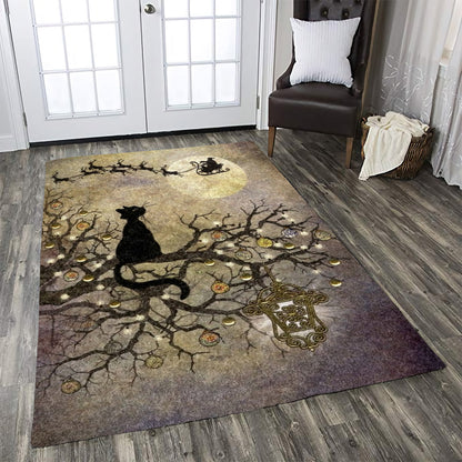Black Cat Christmas HN0110013R Rug