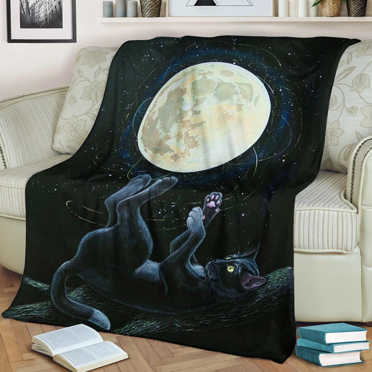 Black Cat DD280809F Sherpa Fleece Blanket