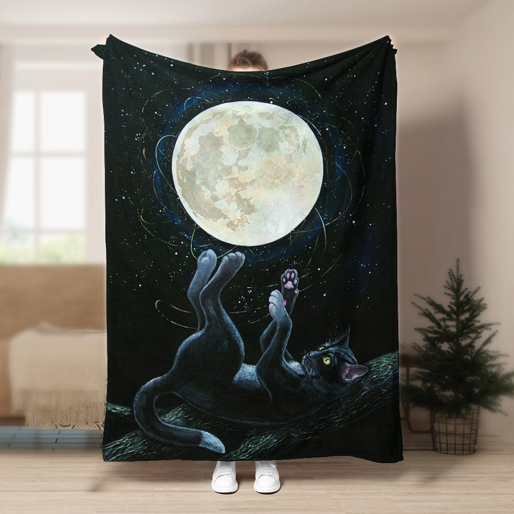 Black Cat DD280809F Sherpa Fleece Blanket