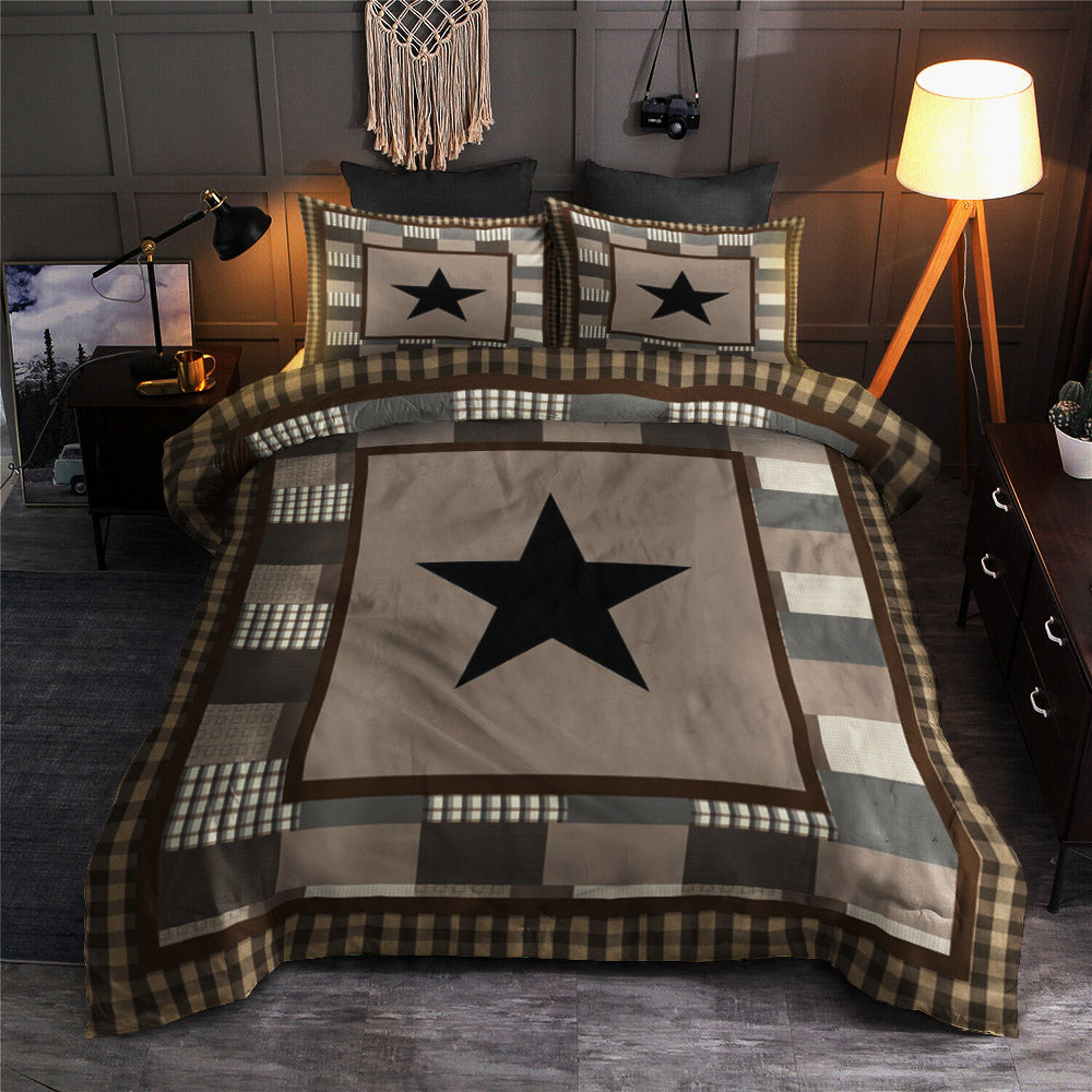 Black Check Star CLA16110458B Bedding Sets