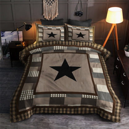 Black Check Star CLA16110458B Bedding Sets