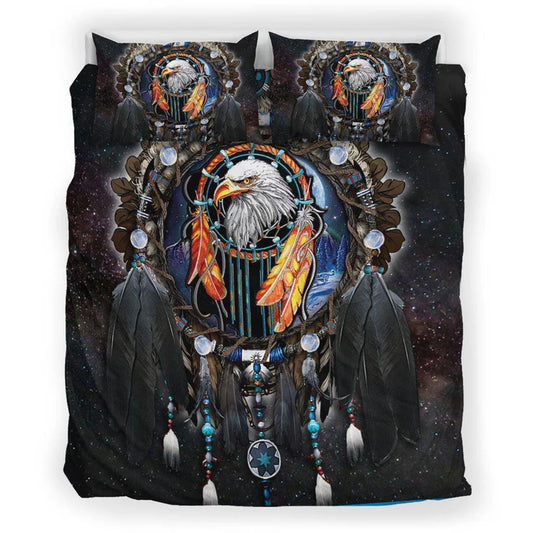 Black Dreamcatcher Eagle CLH2110005B Bedding Sets