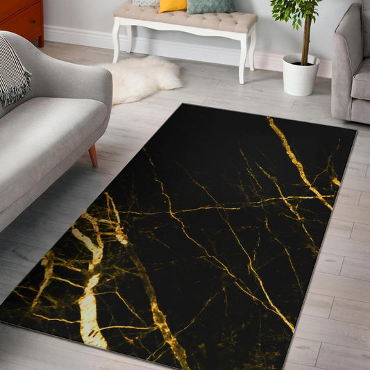 Black Gold Scratch Marble CL17100066MDR Rug