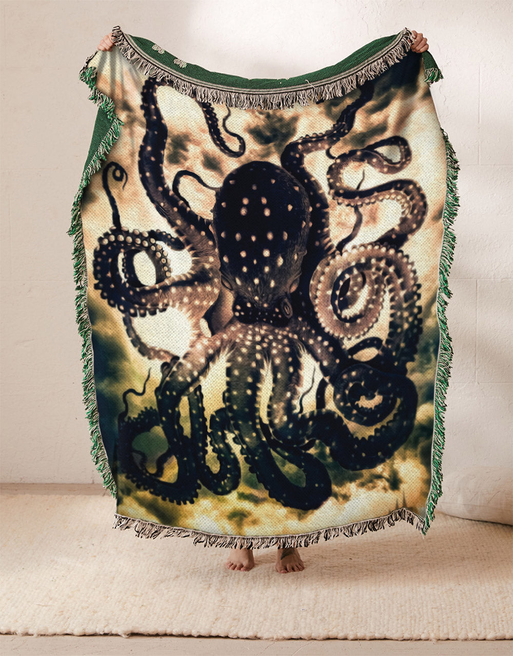 Black Octopus VD2810030S Throw Blankets For Sofa