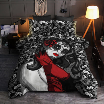 Black Roses and Skull Girl CLA19100321B Bedding Sets