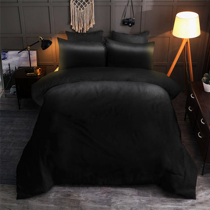 Black Satin Silk Variety Colors Beddi CLA22100460B Bedding Sets