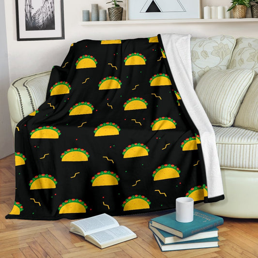 Black Taco CL12100135MDF Sherpa Fleece Blanket