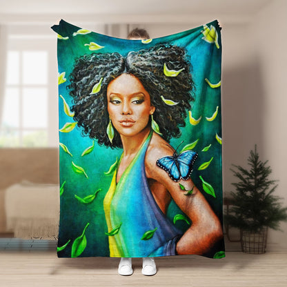 Blackwoman BL240809F Sherpa Fleece Blanket