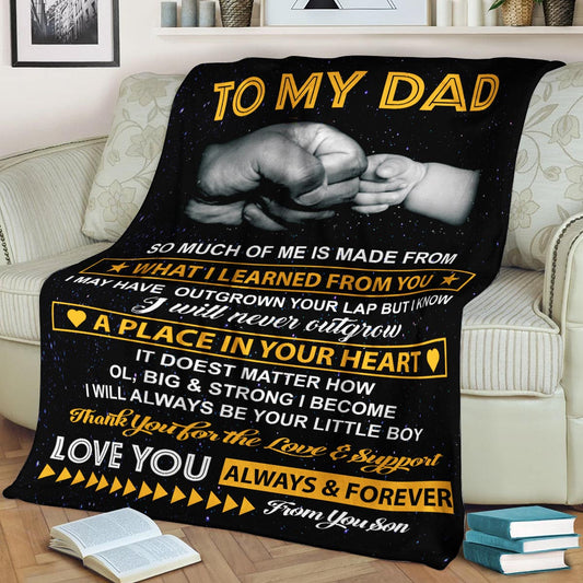 Blanket To my Dad I love you CLA1910510F Sherpa Fleece Blanket