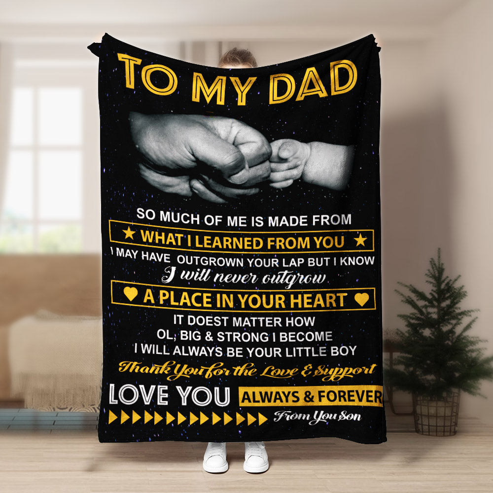 Blanket To my Dad I love you CLA1910510F Sherpa Fleece Blanket