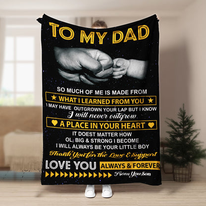 Blanket To my Dad I love you CLA1910510F Sherpa Fleece Blanket
