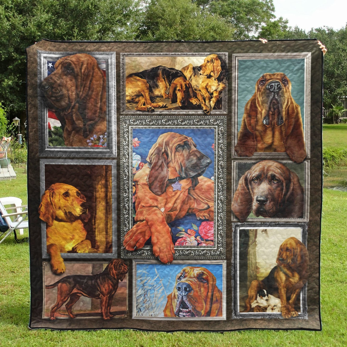 Bloodhound CL20110082MDQ Quilt Blanket