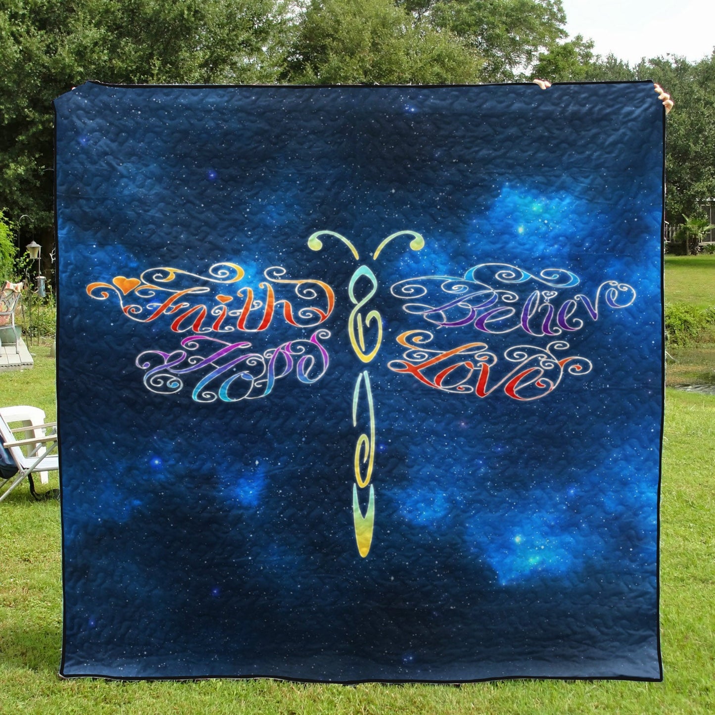 Blue Dragonfly CL07110011MDQ Quilt Blanket