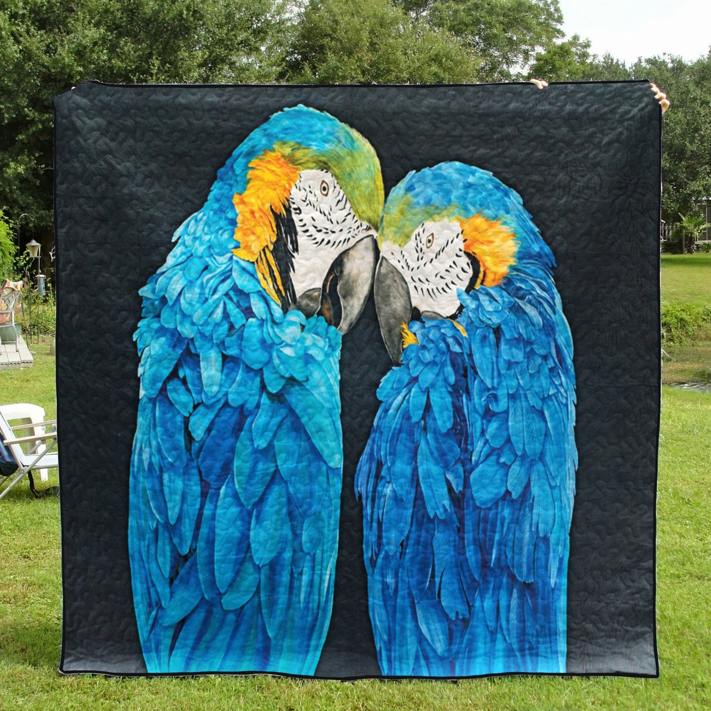 Blue Parrot CLA2211132Q Quilt Blanket