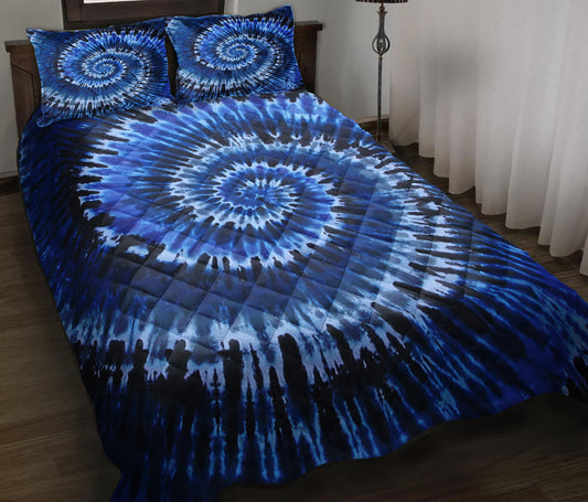 Blue Tie Dye Quilt Bedding Set MN2009002