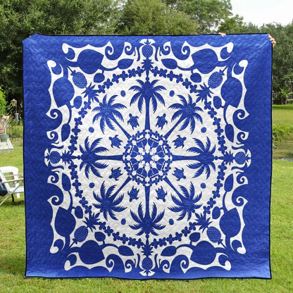 Blue Turtle Hawaiian CLA0611087Q Quilt Blanket