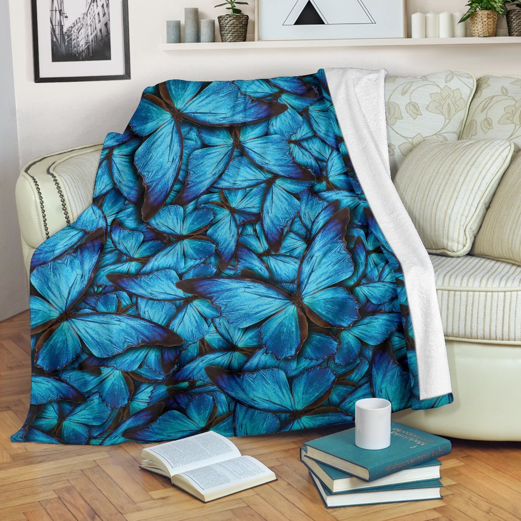 Blue Butterfly CL12100139MDF Sherpa Fleece Blanket