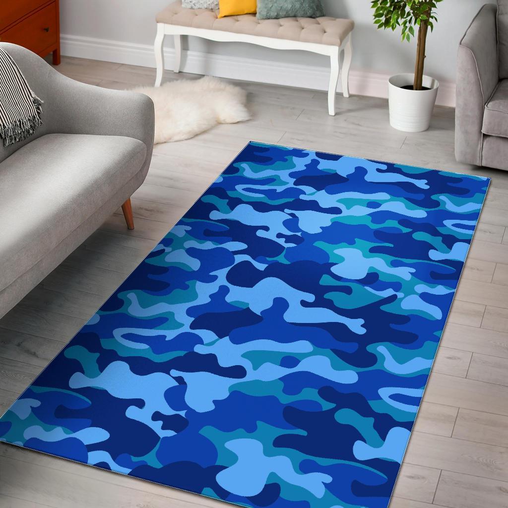 Blue Camouflage CL17100115MDR Rug