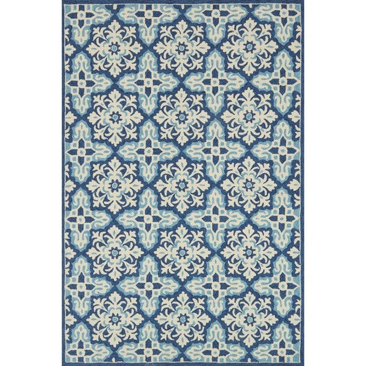 Blue Floral Mosaic CLA1410303R Rug