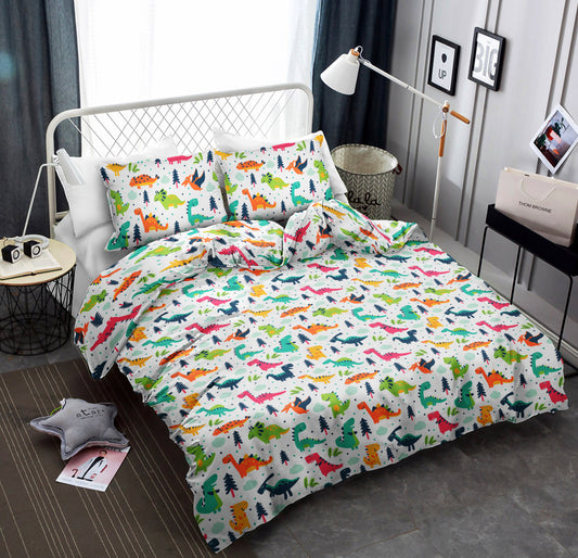 Blue Orange Whimsical Baby Dinosaur CLA0111267B Bedding Sets