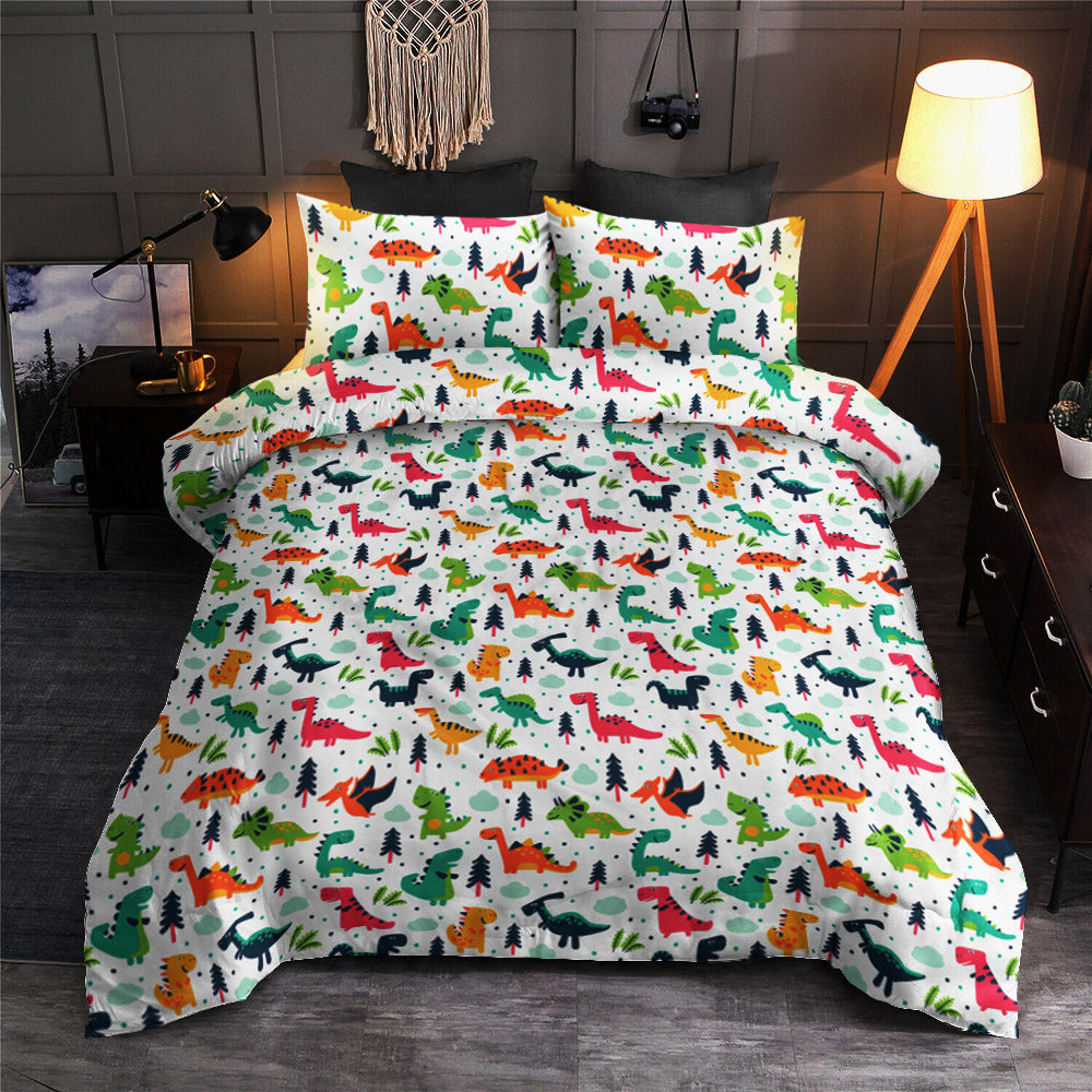 Blue Orange Whimsical Baby Dinosaur CLA0111267B Bedding Sets