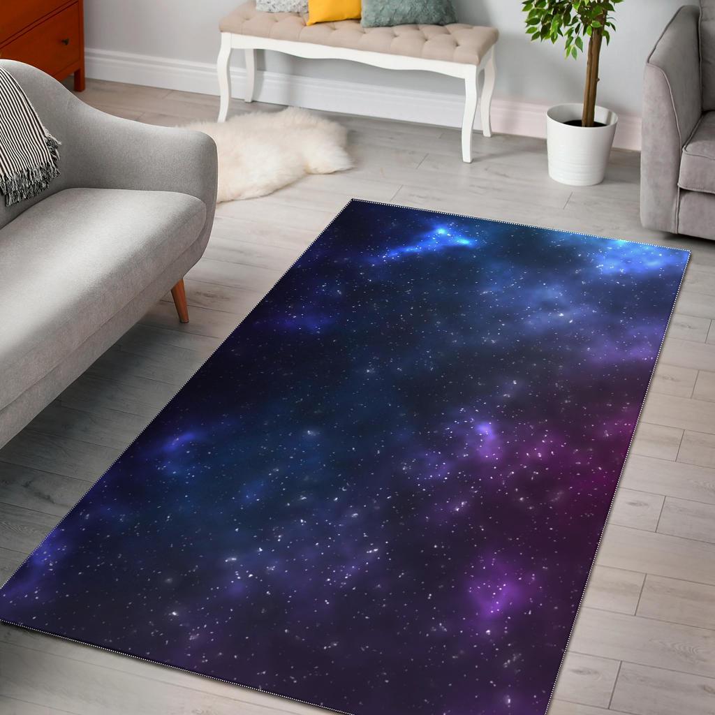 Blue Purple Cosmic Galaxy Space CL17100132MDR Rug
