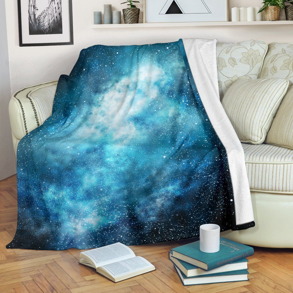 Blue Sky Universe Galaxy Space CL06120190MDF Sherpa Fleece Blanket