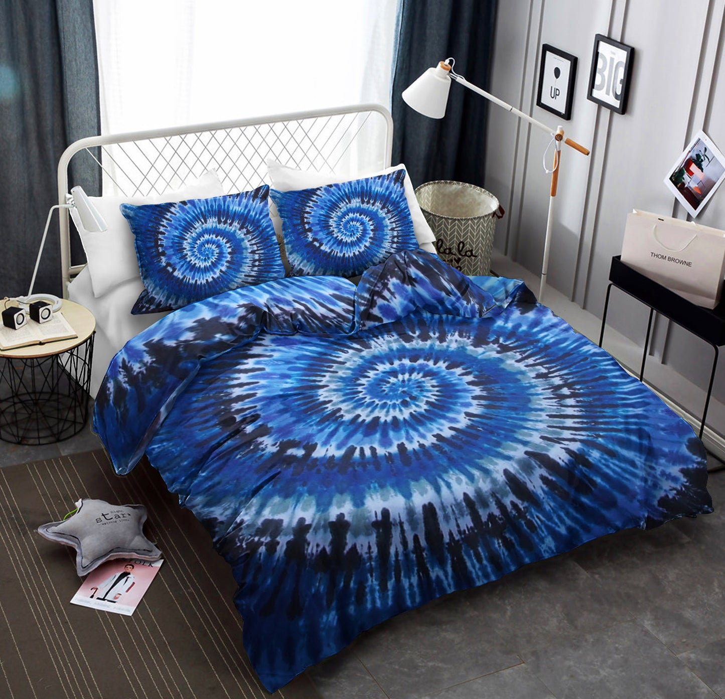 Blue Tie Dye QN200817T Bedding Sets