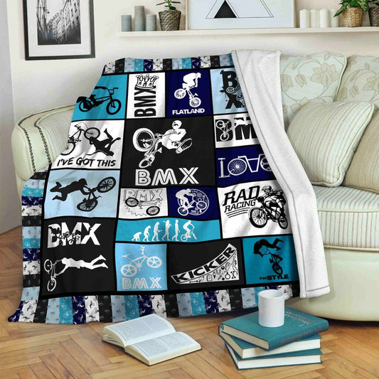 Bmx Bike CLM02120403S Sherpa Fleece Blanket