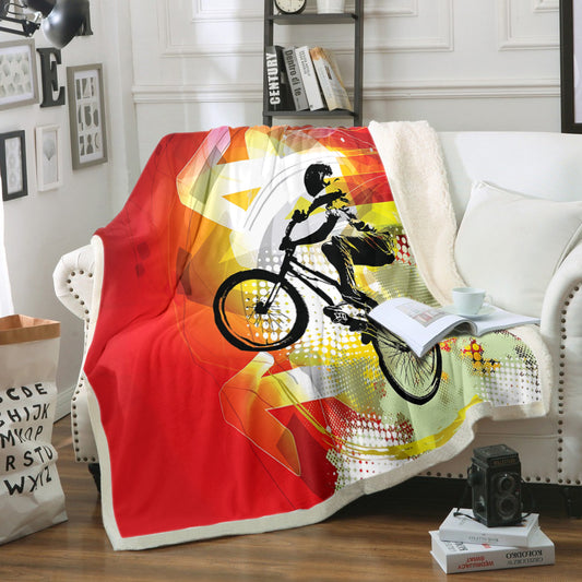 Bmx Rider TN1611020TT Sherpa Fleece Blanket