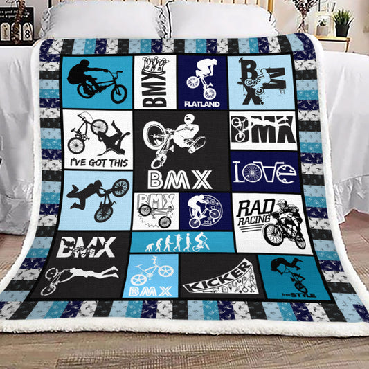 Bmx YH3010582F Sherpa Fleece Blanket
