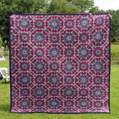 Bohemian CL12100088MDQ Quilt Blanket