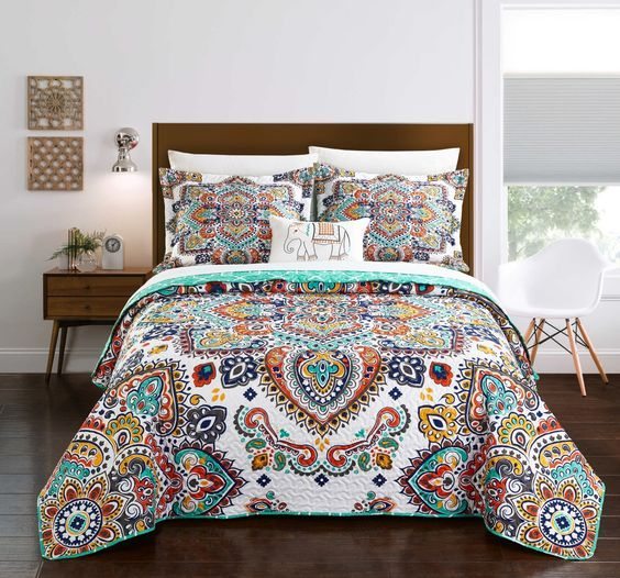 Bohemian CLA2809096B Quilt Bed Sheet