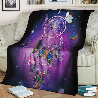 Bohemian Butterfly Dreamcatcher CLA21100297F Sherpa Fleece Blanket
