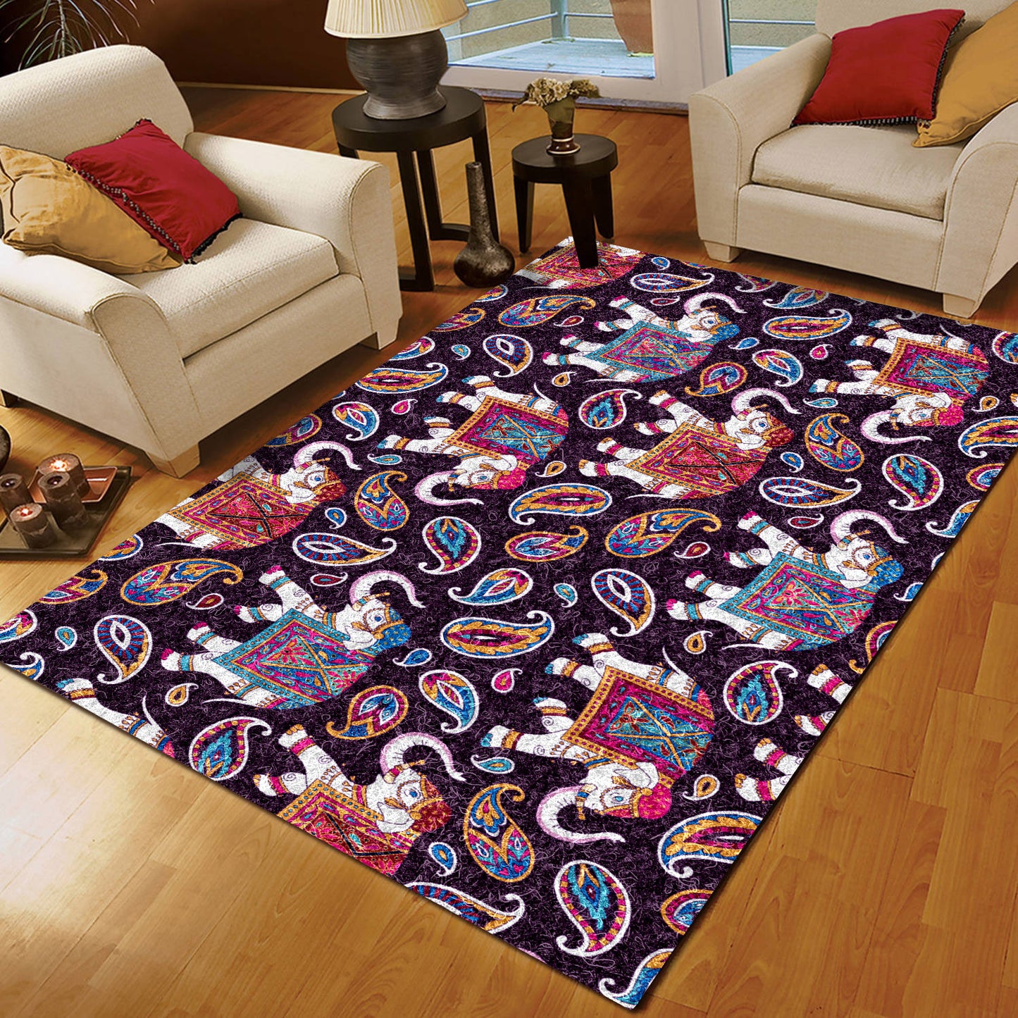 Bohemian Elephant CLM280708M Rug