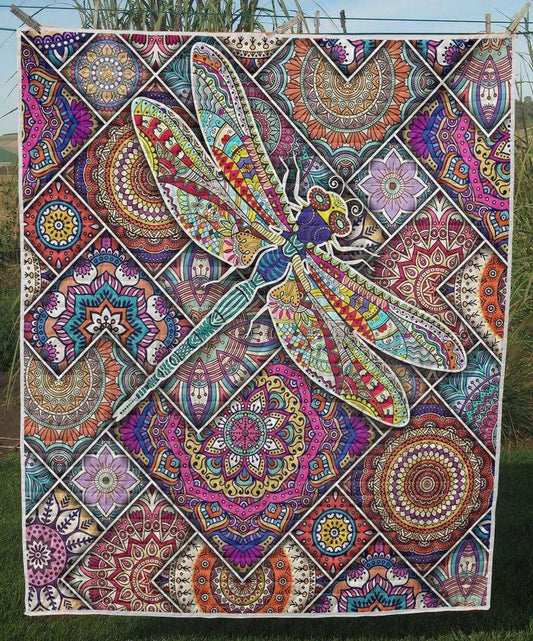 Boho Dragonfly CLT190623 Quilt Blanket