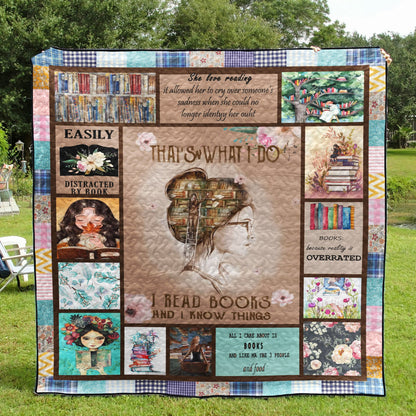 Book I Read Books And I Nothings CLA2911172Q Quilt Blanket