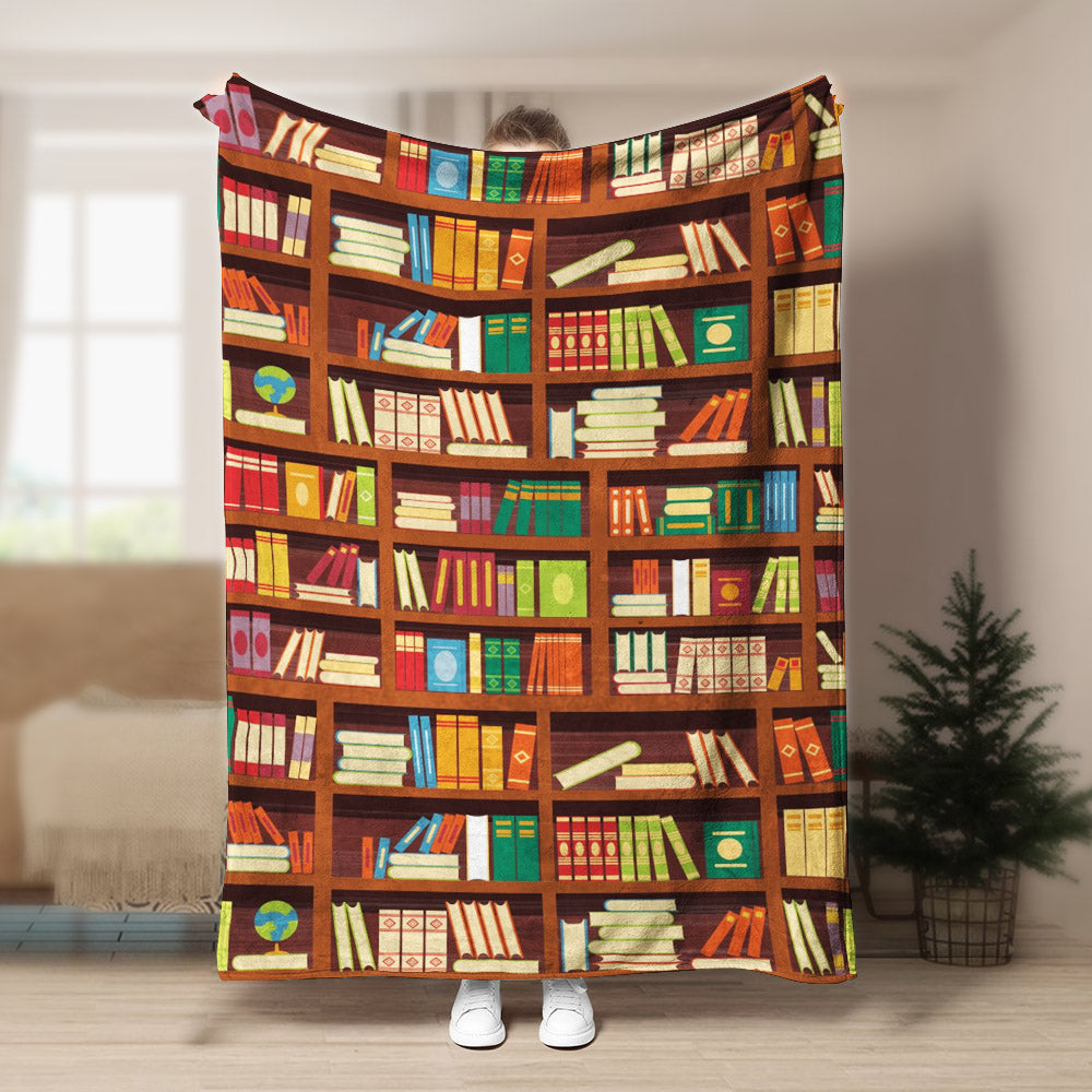 Book Pattern CLA15100344F Sherpa Fleece Blanket