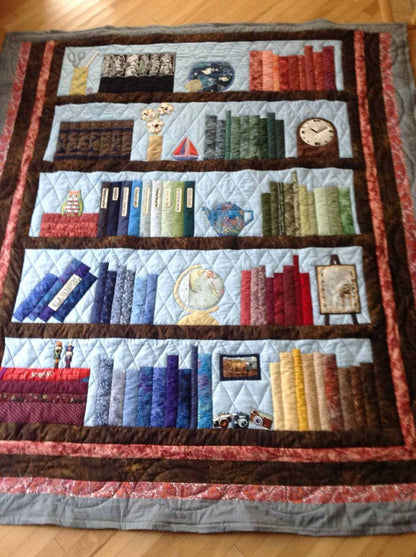 Bookcase CLM010705 Quilt Blanket