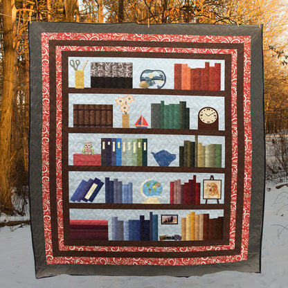 Bookcase CLM010705 Quilt Blanket