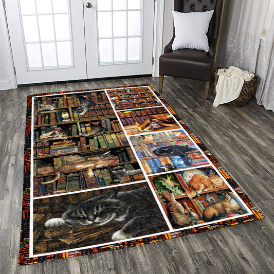 Books And Cats CL170927MDR Rug