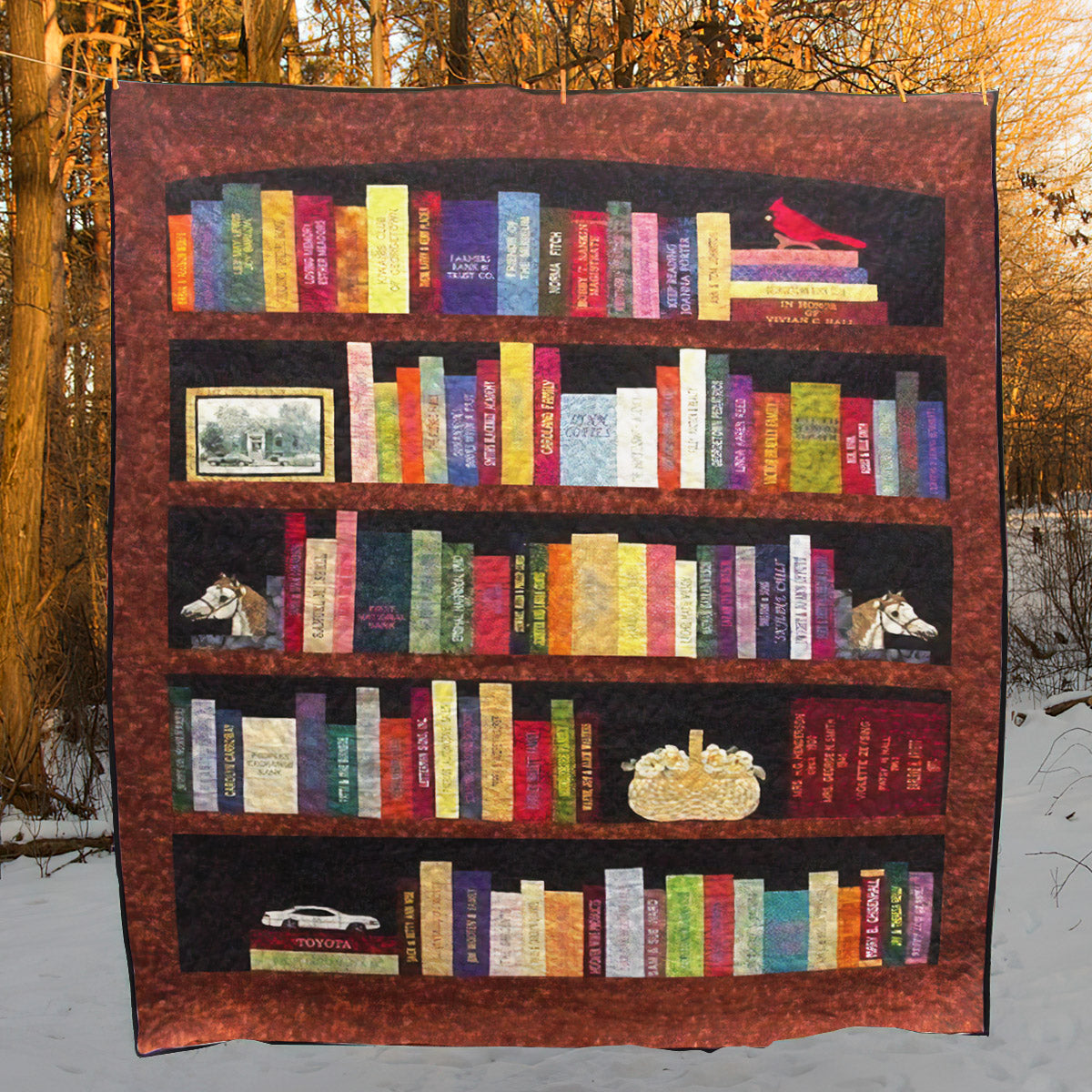 Bookshelf CLP0511027Q Quilt Blanket