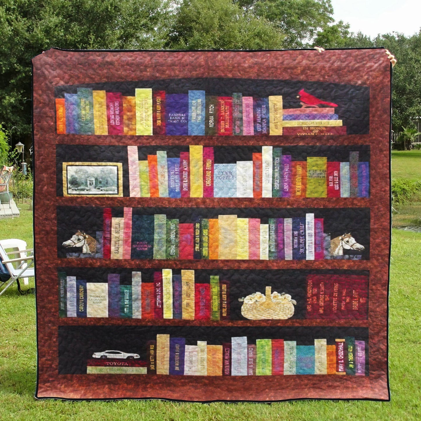 Bookshelf CLP0511027Q Quilt Blanket