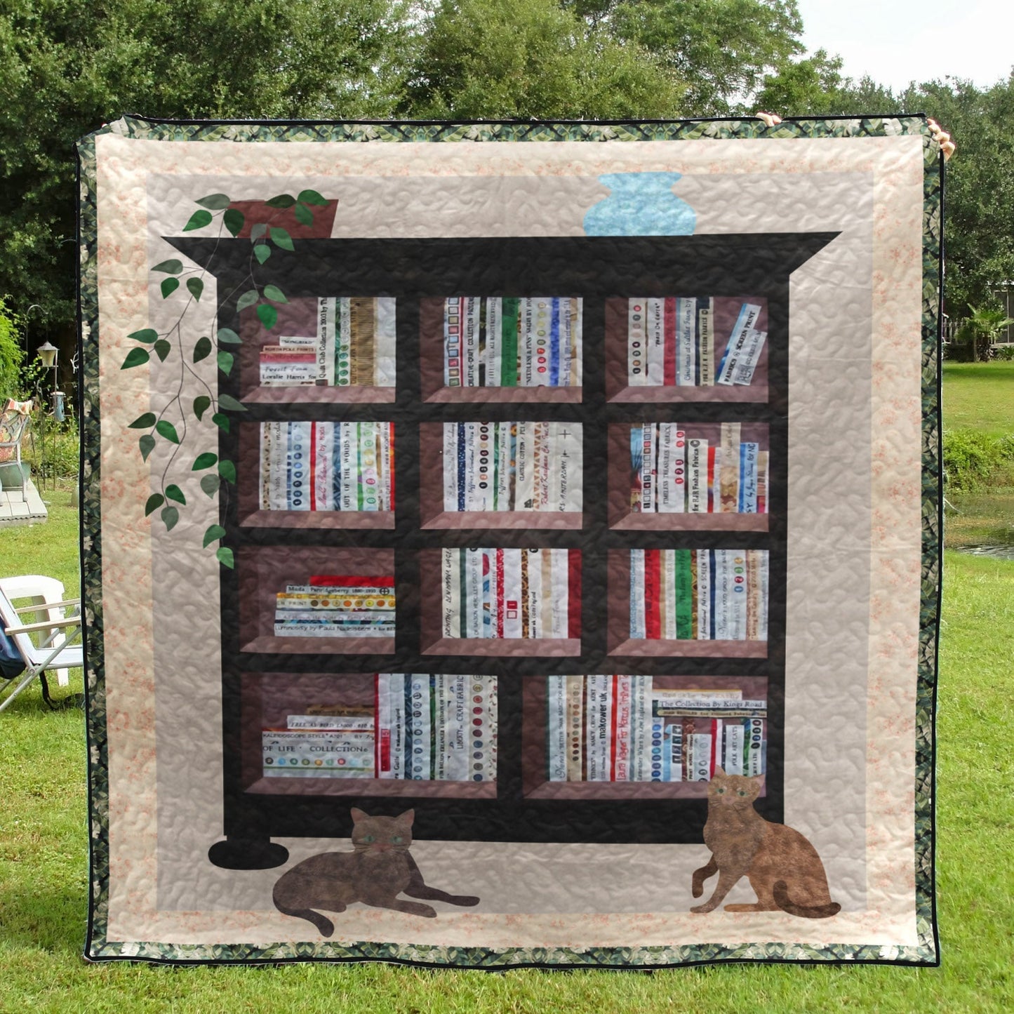 Bookshelf YH3110362 Quilt Blanket