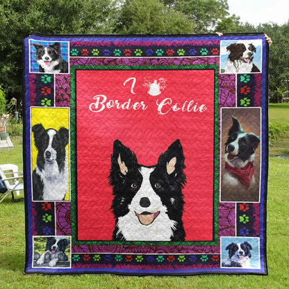 Border Collie CLA3010020Q Quilt Blanket